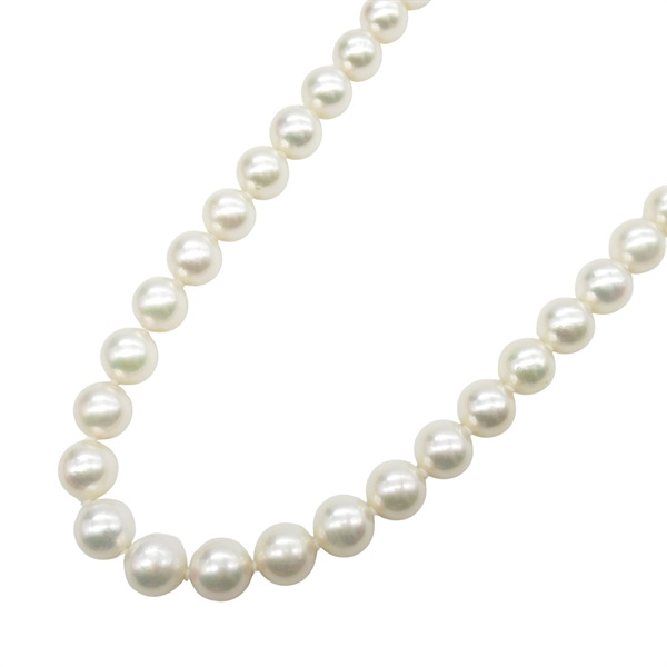 JEWELRY Pearl Necklace Silver925 White Used 46cm women