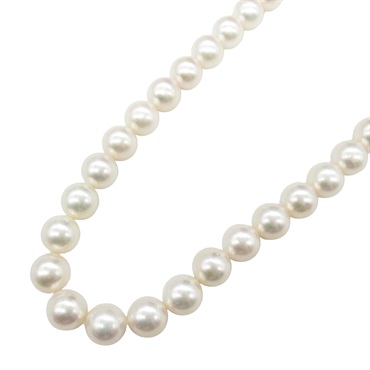 JEWELRY Pearl Necklace Silver925 14KWG White Gold Used 44cm Women