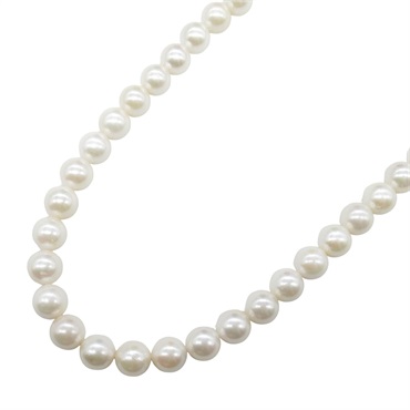 JEWELRY Pearl Necklace Silver925 White Used 46.5cm women