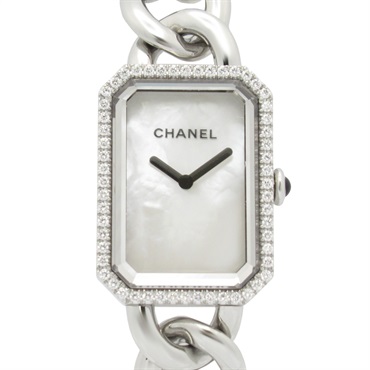 CHANEL première Bezel diamond Wrist Watch H3253 Quartz SS Used Women CC Coco