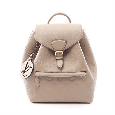 LOUIS VUITTON MontsourisPM Rucksack Backpack M45410 Monogram empreinte beige LV