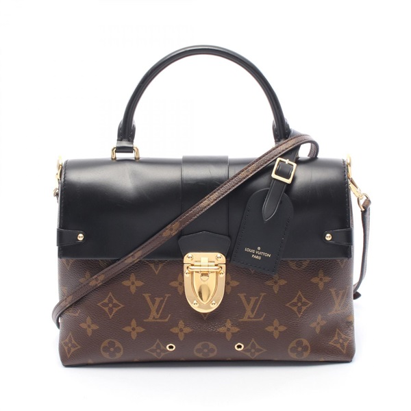 LOUIS VUITTON One-handle flap MM Shoulder Handbag M43125 Monogram Brown BK Used