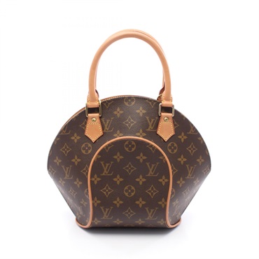 LOUIS VUITTON Ellipse PM Handbag Monogram canvas leather Brown Used Women LV