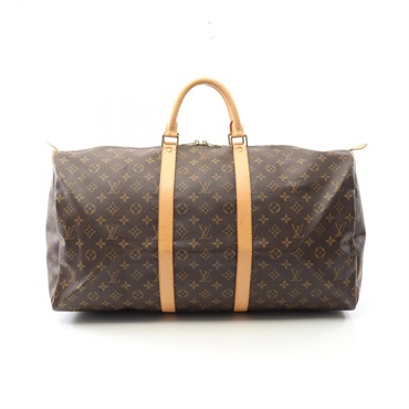 LOUIS VUITTON Keepall55 Handbag M41424 Monogram canvas leather Brown Used unisex