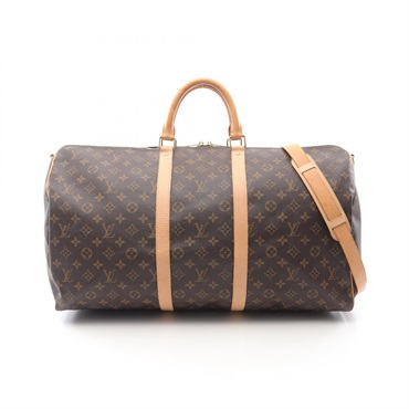 LOUIS VUITTON Keepall Bandouliere 55 Hand shoulder bag M41414 Monogram Used LV