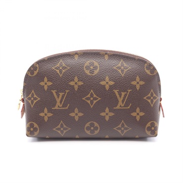 LOUIS VUITTON Pochette Cosmetic Pouch bag M47515 Monogram canvas Brown Used LV