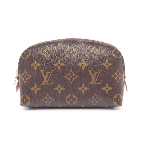 LOUIS VUITTON Pochette Cosmetic Pouch bag M47515 Monogram canvas Brown Used LV