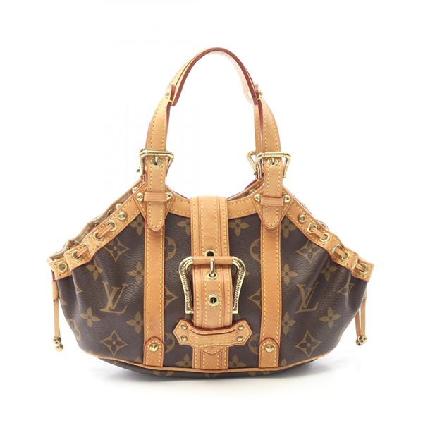 LOUIS VUITTON Teda Handbag M92399 Monogram canvas leather Brown Used Women LV