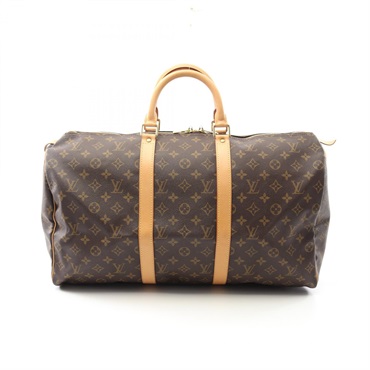 LOUIS VUITTON Keepall 50 Handbag M41426 Monogram canvas leather Brown Used LV