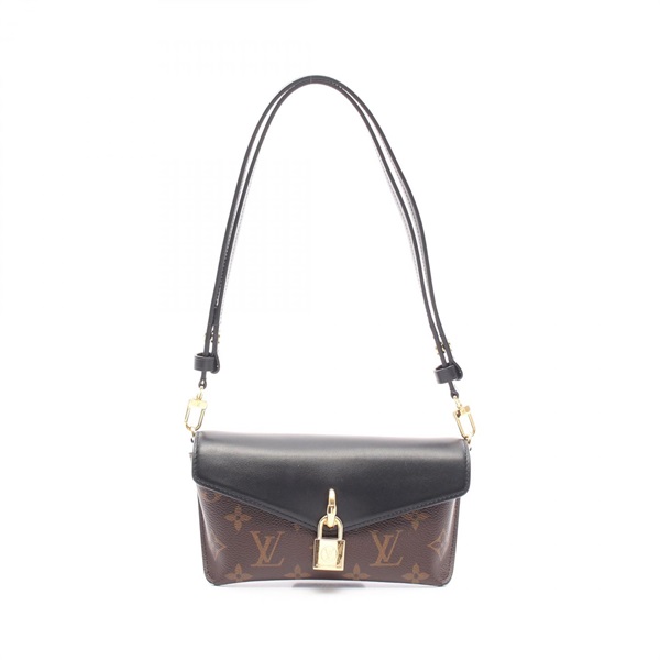 LOUIS VUITTON Padlock On Strap Shoulder Bag M80559 Monogram leather Brown Used