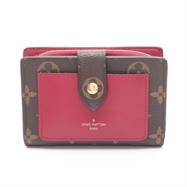 LOUIS VUITTON Portefeuille Juliet Bi-fold wallet M69433 Monogram Fuschia Used LV