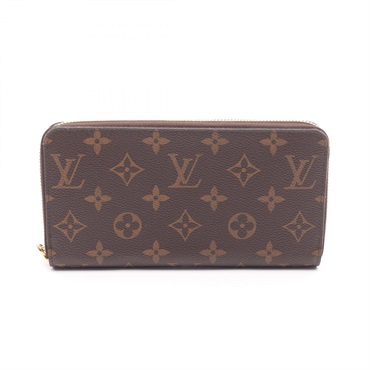 LOUIS VUITTON Zippy Around long wallet M60017 Monogram canvas Brown Used LV