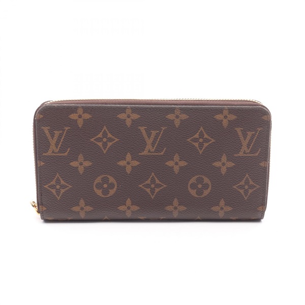LOUIS VUITTON Zippy Around long wallet M60017 Monogram canvas Brown Used LV