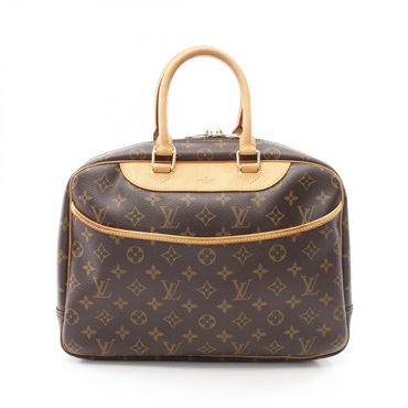 LOUIS VUITTON Deauville Travel Bowling Handbag M47270 Monogram Canvas Used LV