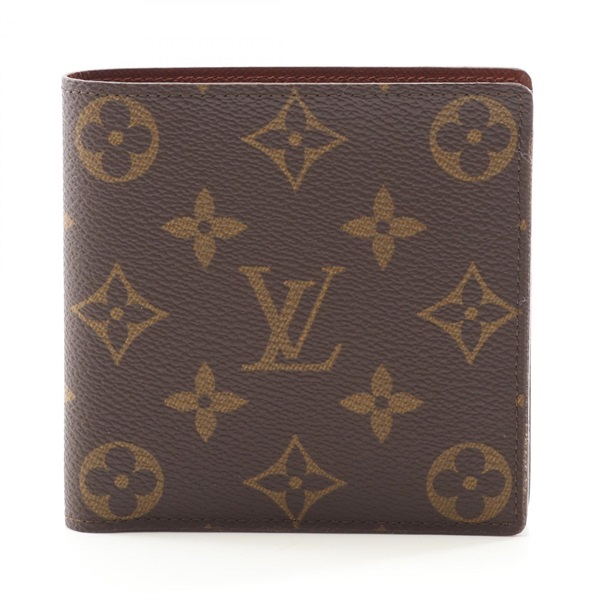 LOUIS VUITTON Portefeuille Marco Bi-fold wallet purse M61675 Monogram Brown Used