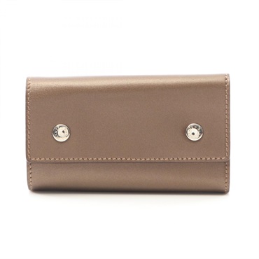 HERMES Sellier 6 key holder case H Swift leather Brown Used SHW