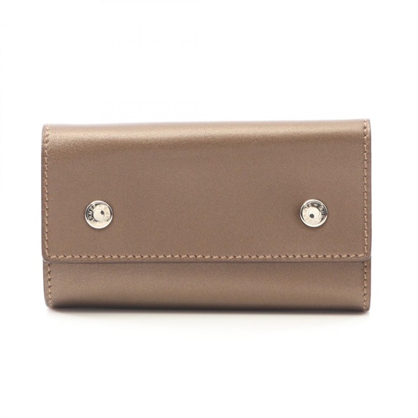 HERMES Sellier 6 key holder case H Swift leather Brown Used SHW