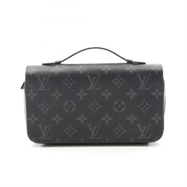 LOUIS VUITTON Zippy XL Around long wallet purse M61698 Monogram eclipse black LV