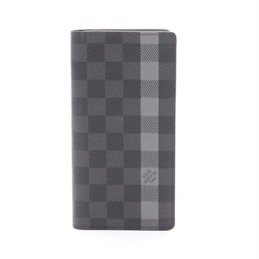LOUIS VUITTON Portefeuille Brazza Bifold purse wallet N63307 Damier graphite