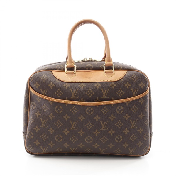 LOUIS VUITTON Deauville Bowling Travel HandBag M47270 Monogram Canvas Used LV