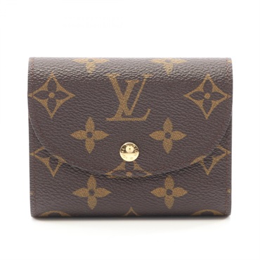 LOUIS VUITTON Portefeuille Helene Tri-fold compact wallet purse M60253 Monogram