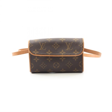 LOUIS VUITTON Pochette Florentine Waist bum bag M51855 Monogram leather Brown