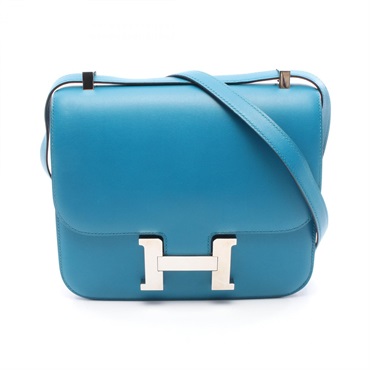 HERMES Constance 3 24 Shoulder Bag Box calf leather Green Vert veronese Used SHW
