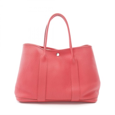 HERMES Garden party PM Tote Hand Bag Negonda leather Pink Used Women T SHW