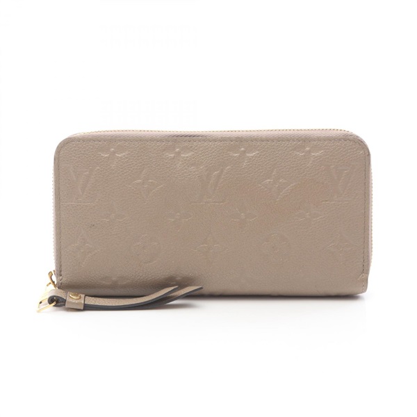 LOUIS VUITTON Zippy long wallet M69034 Monogram leather Beige Used Women LV