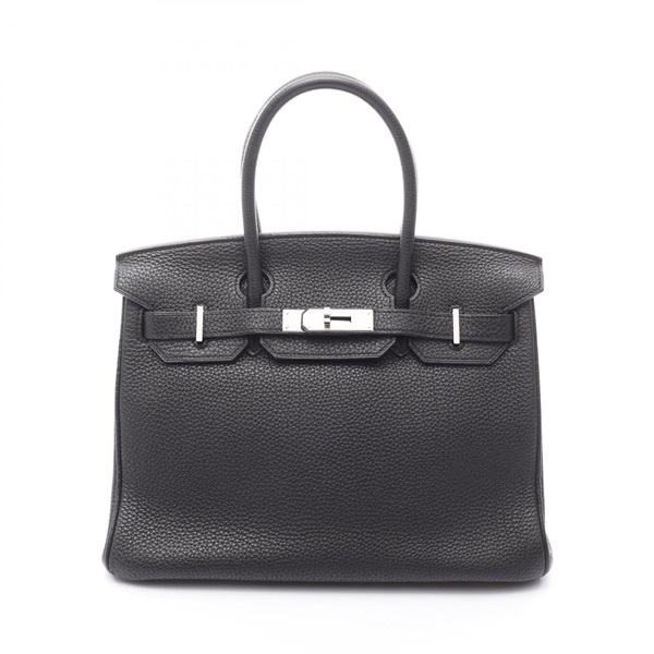 HERMES Birkin 30 Handbag Togo leather Black Used Women M SHW