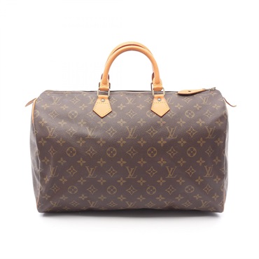 LOUIS VUITTON Speedy 40 Handbag M41522 Monogram canvas leather Brown Used Women