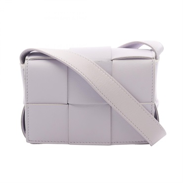 BOTTEGA VENETA Candy Cassette Mini Crossbody Shoulder Bag Leather Purple Used