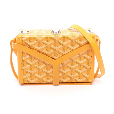GOYARD Menodiaire Trunk Crossbody Shoulder Bag Canvas leather Yellow Multicolor