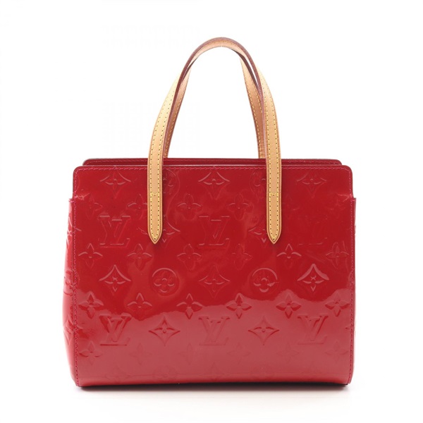 LOUIS VUITTON Catalina BB Tote Handbag M90016 Vernis leather Rose Andian Used LV