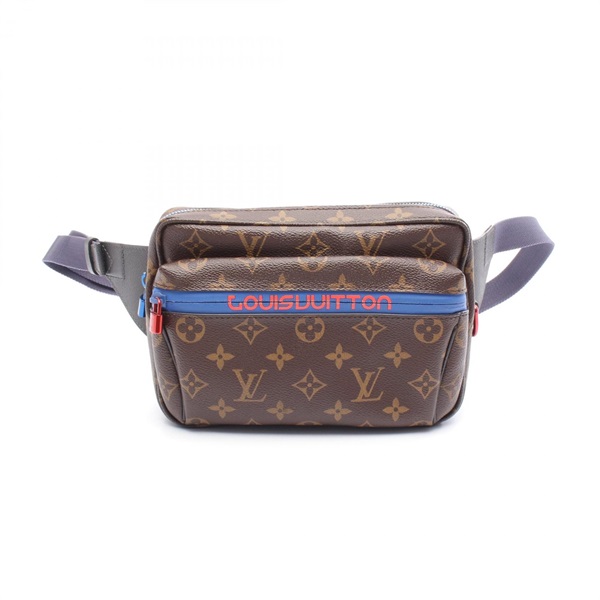 LOUIS VUITTON Pacific Bum Waist Bag M43828 Monogram Canvas Brown Used Men LV