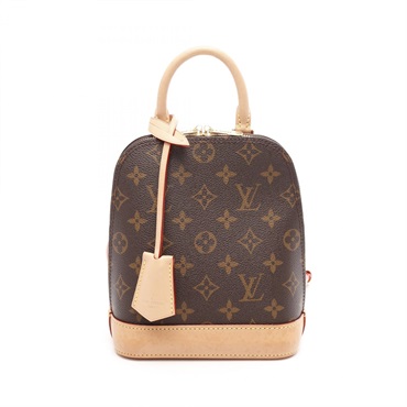 LOUIS VUITTON Alma Rucksack Backpack M47132 Monogram Canvas Leather Brown Used