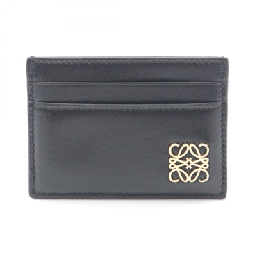 LOEWE Puffer Anagram Card Case C821322X011100 leather Black NEW Women
