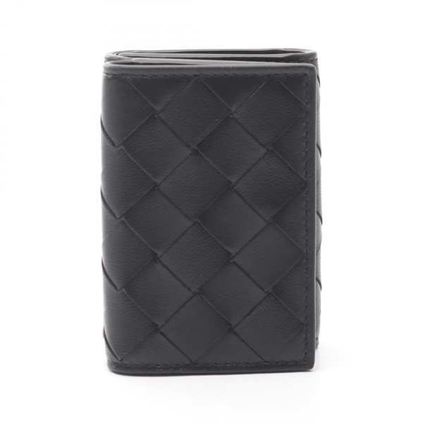 BOTTEGA VENETA Intrecciato Tiny Tri-fold wallet purse 751156VCPP38425 leather BK