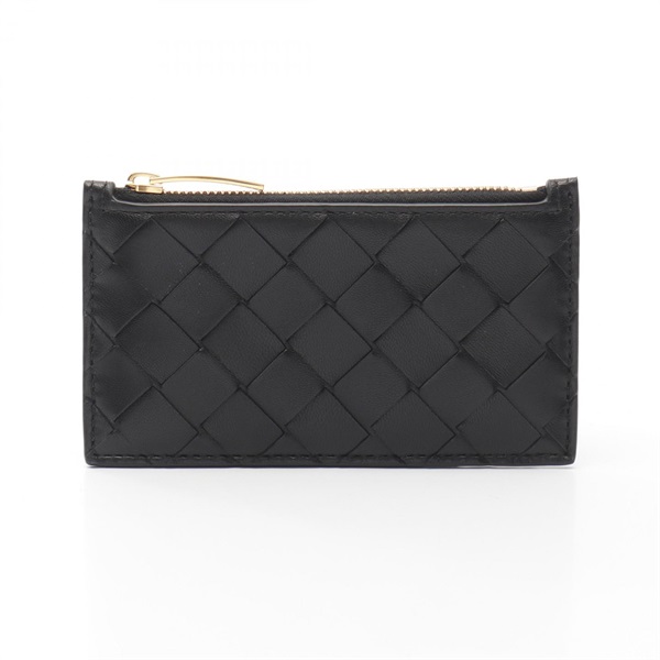 BOTTEGA VENETA Intrecciato Card Case purse wallet 794376VCPP38425 leather Black