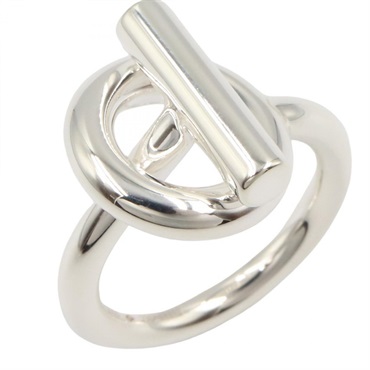 HERMES Echappee Ring Ag925 Silver Used Women US size 6.5 #55