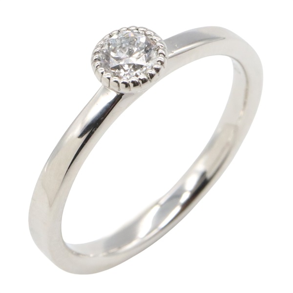 agete Diamond Ring Pt900 Platinum Used Women US size 4.75