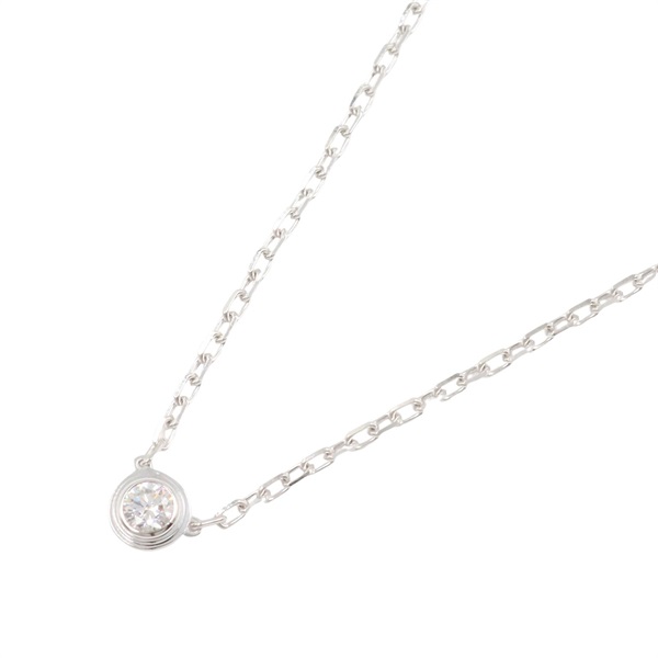 CARTIER d'Amour Necklace SM 18KWG White Gold Diamond Used women pendant