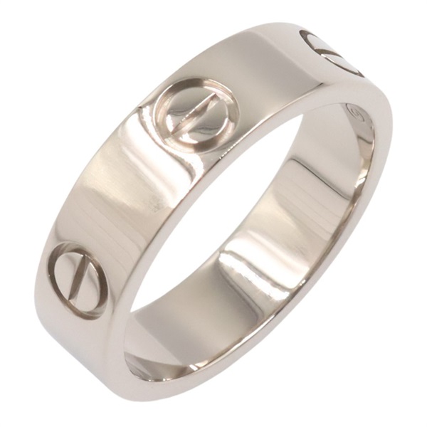 CARTIER Love Ring 18KWG White Gold Used unisex US size 7.5 #56