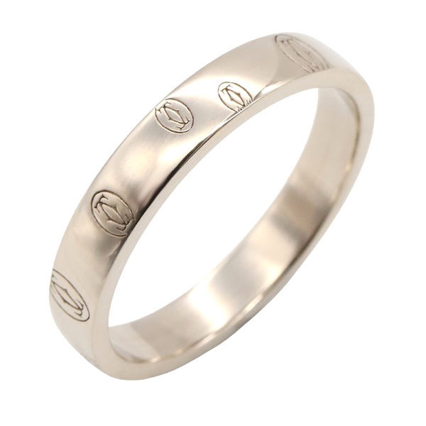 CARTIER Happy birthday Ring 18KWG White Gold Used unisex US size 9 #60