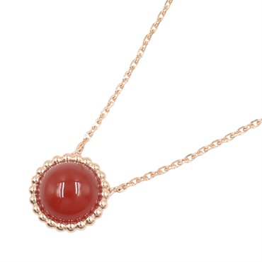 Van Cleef & Arpels Perle Couleur Necklace Carnelian 18KPG Rose Gold Used women