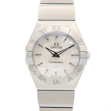 OMEGA Constellation Wrist Watch Quartz Stainless Steel Used Women White