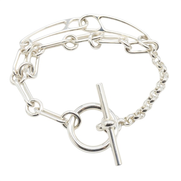 HERMES Chaine dancre Punk Bracelet Silver925 Silver Used Women