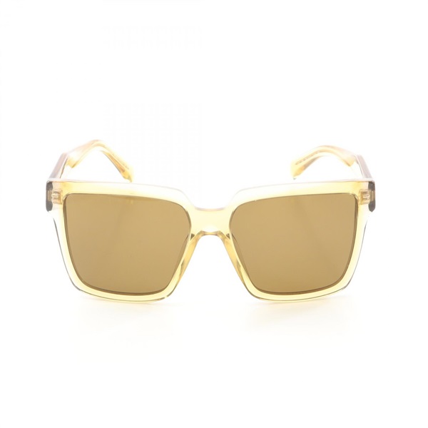PRADA Sunglasses Plastic Yellow Black Used Women