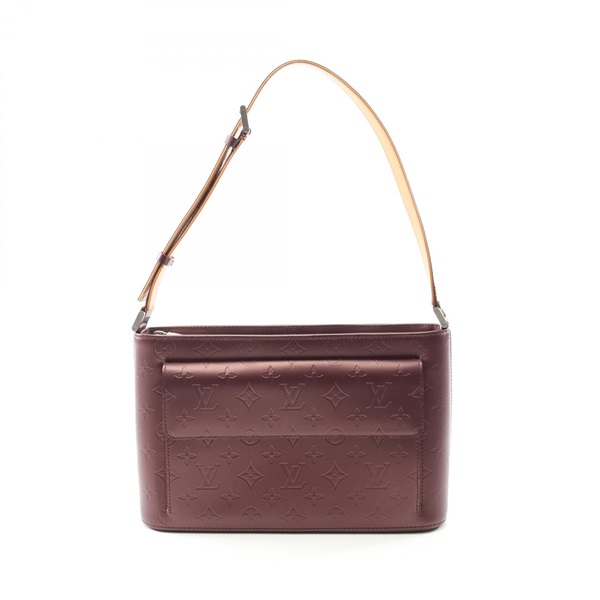 LOUIS VUITTON Alston Shoulder Bag M55126 Monogram Matte Leather Violet Used LV