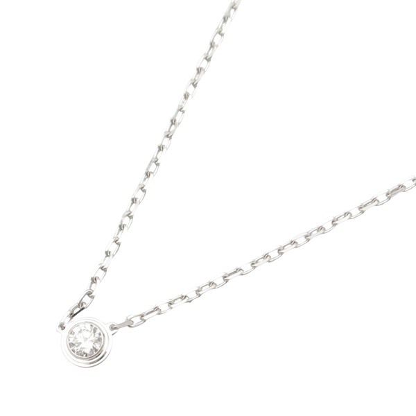 CARTIER D'amour Necklace SM 18KWG White Gold Diamond Used women pendant
